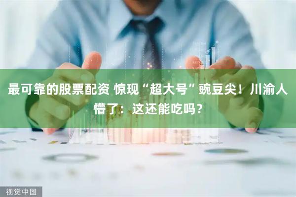 最可靠的股票配资 惊现“超大号”豌豆尖!川渝人懵了:这还能吃吗?